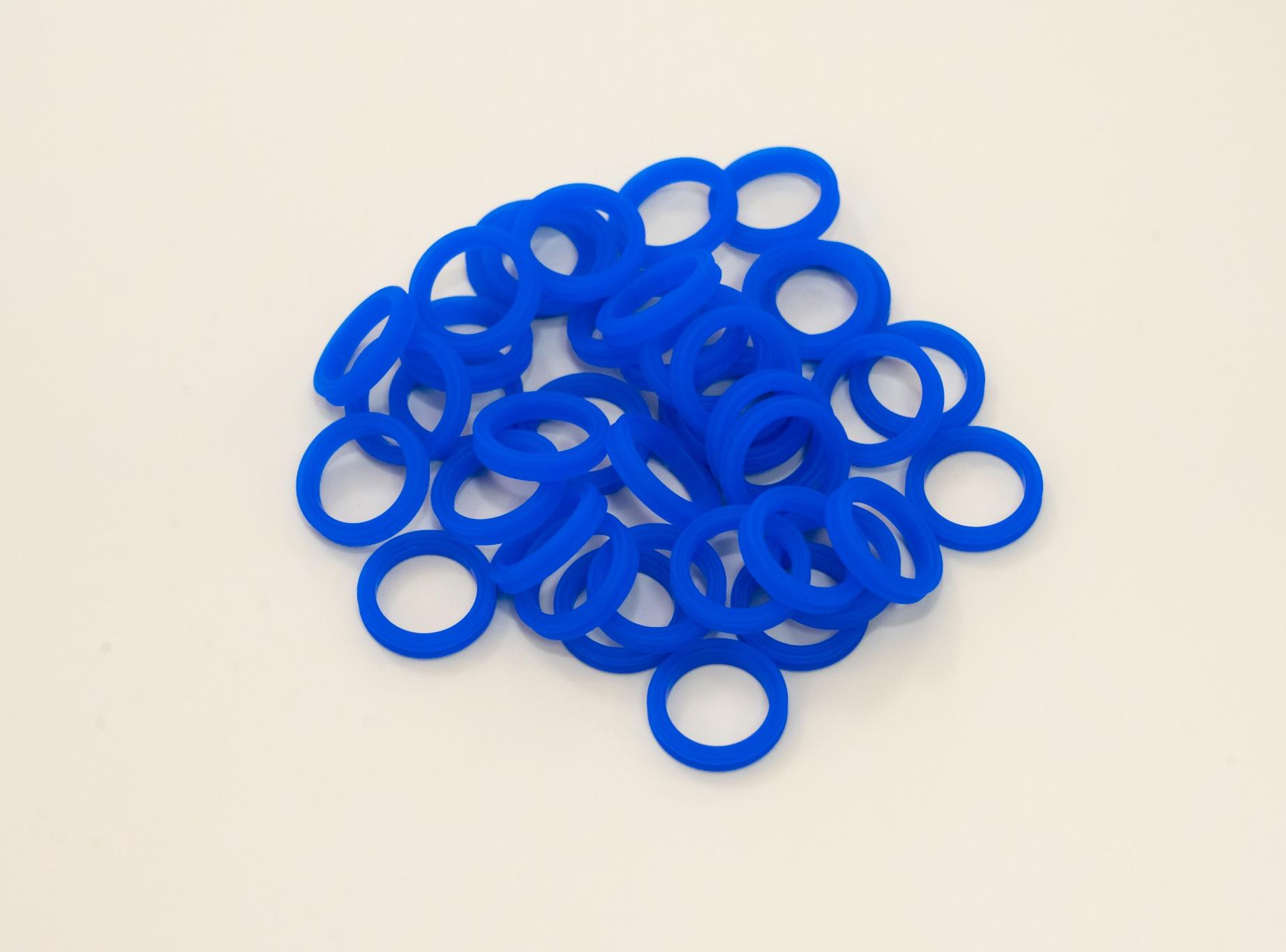 LSR silicone O-ring blue